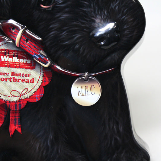 Tins, Gift Tin / Cookie Tin, Walkers, Scottie Dog Shaped Tin, Black Dog, Empty