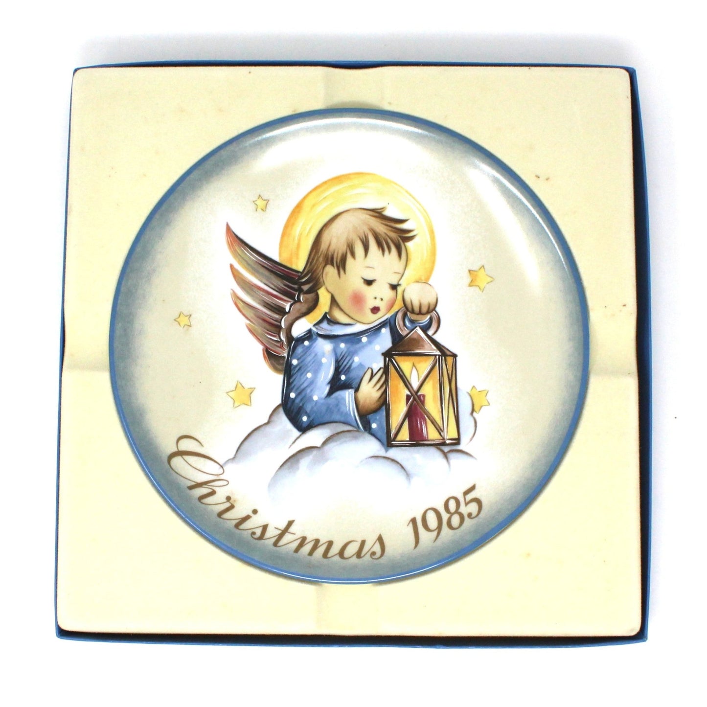 Decorative Plate, Schmid Brothers, Christmas Plate Hummel 1985, Heavenly Light, In Box, Vintage