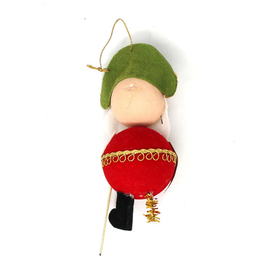 Ornaments, Peg Leg Pirate with Pipe Christmas Ornament, Felt Applique, Kitsch, Vintage