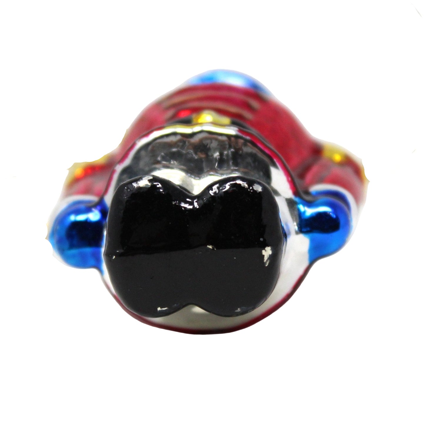 Ornaments, Figural Nutcracker / Soldier, Hand Painted Glass Ornament, Vintage