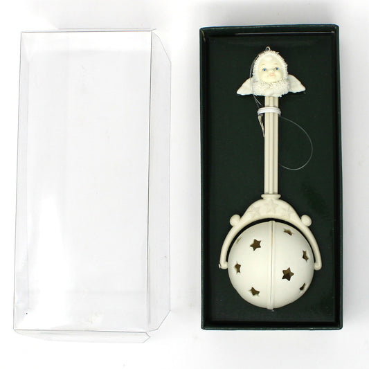 Ornament: Snowbabies, Christmas Baby's First Rattle, Original Box, Department 56, Vintage 1996