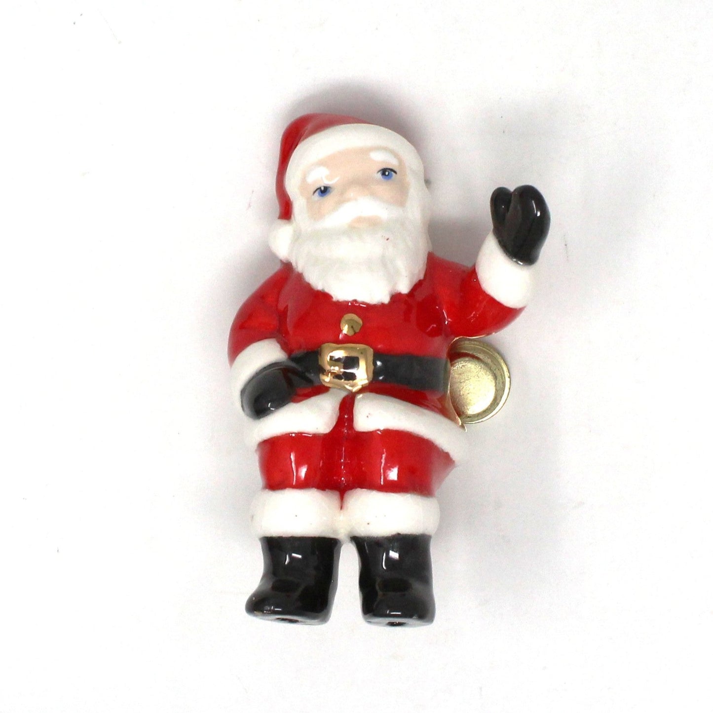 Shelf Sitters, Santa Claus, Ceramic Hand Painted, Figurine, Vintage