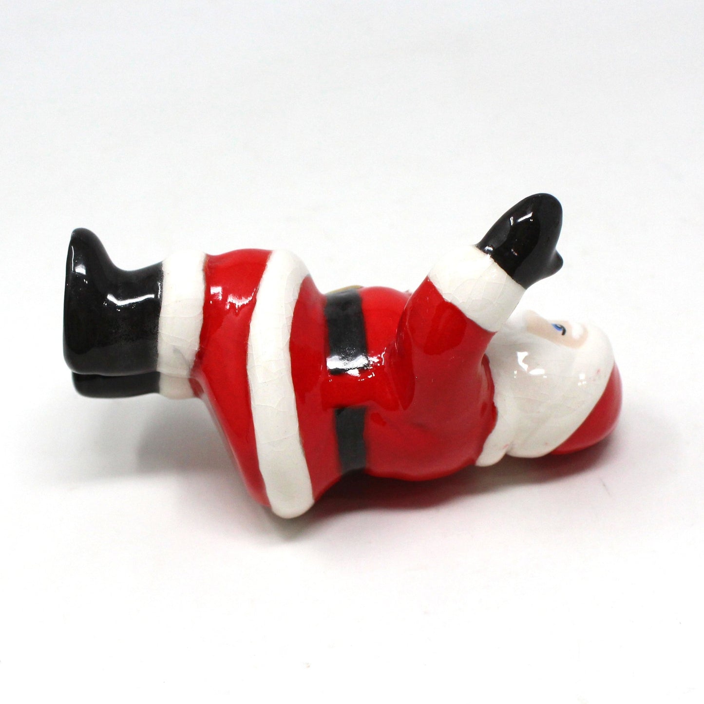 Shelf Sitters, Santa Claus, Ceramic Hand Painted, Figurine, Vintage