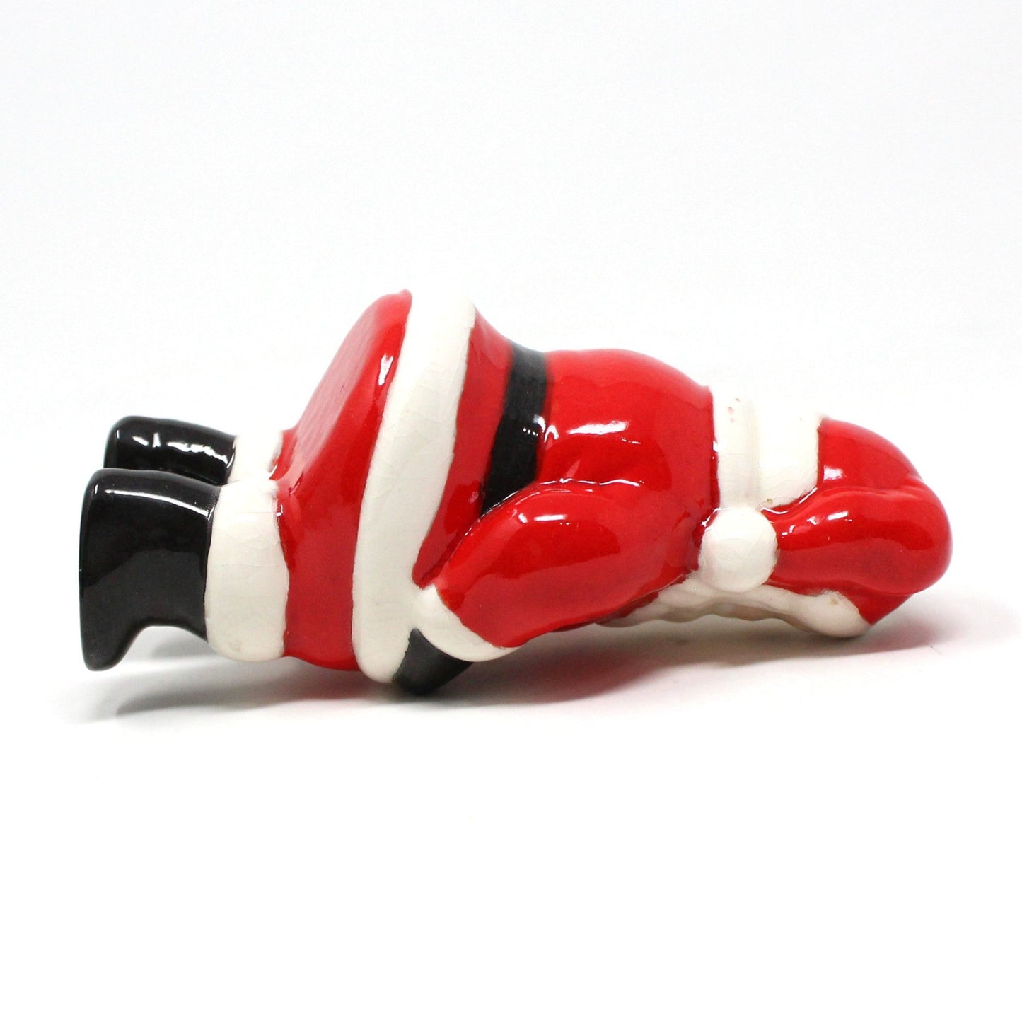 Shelf Sitters, Santa Claus, Ceramic Hand Painted, Figurine, Vintage