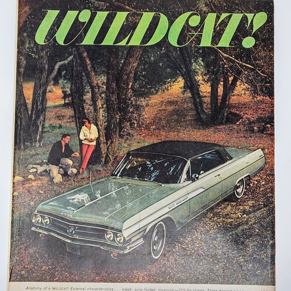Advertisement, Originals 1963, Three Ads: Kodak, Buick Wildcat and Pepsi-Cola, Magazine Ads, Vintage