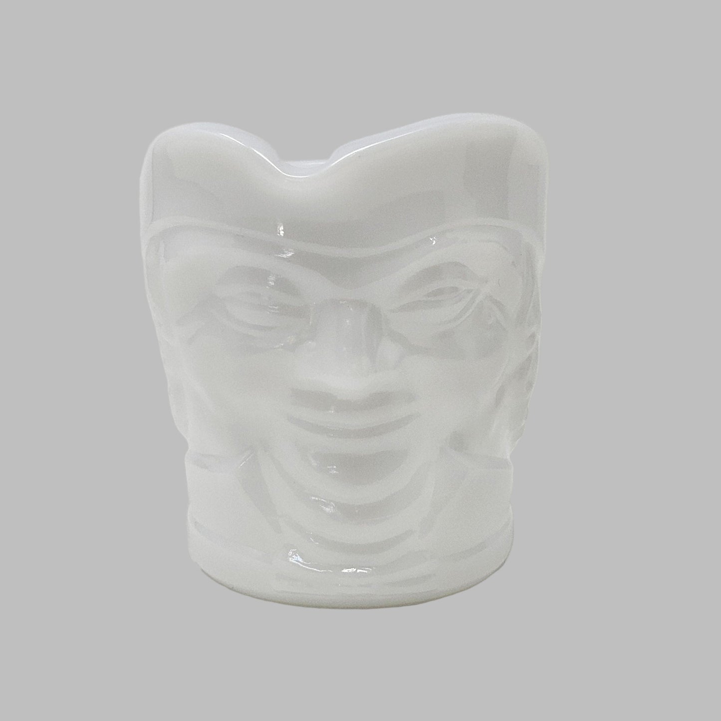 Pitchers / Jugs, Toby Jugs, Federal Glass, Character Colonial Man with Hat, Milk Glass, USA, Vintage