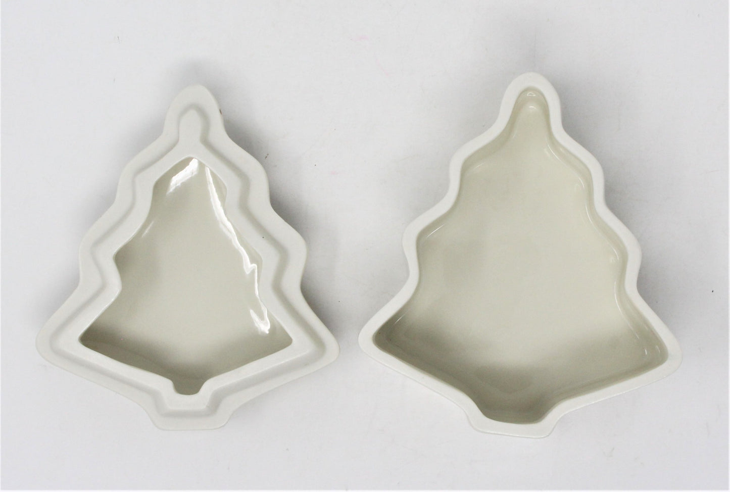 Trinket Box, Mikasa, Christmas Tree Shaped, Holiday Bloom