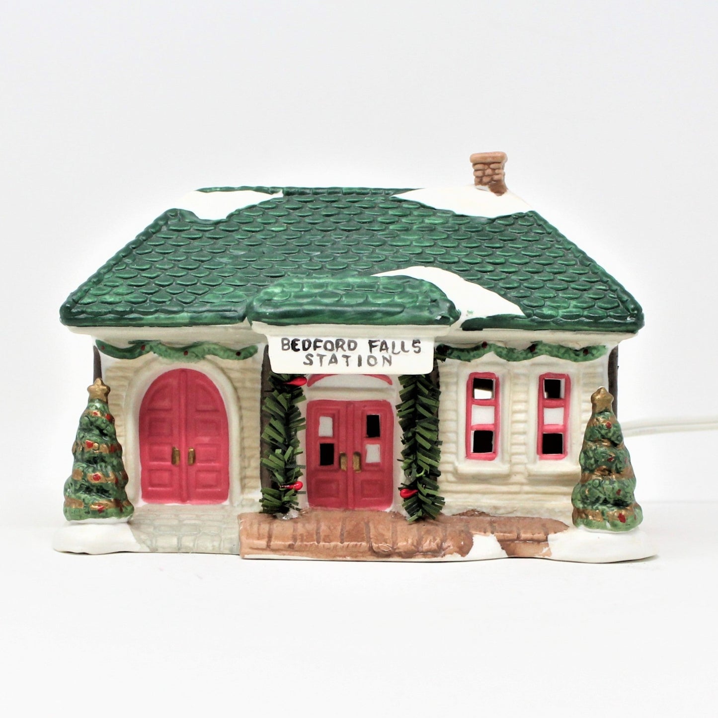 Christmas Village, It's a Wonderful Life, Bedford Falls, Train Station 1995