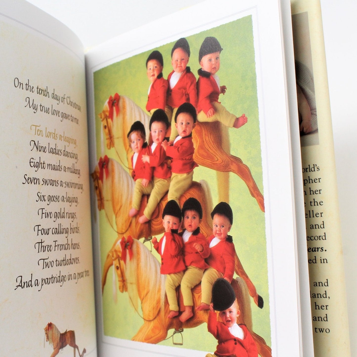 Book, Anne Geddes, The Twelve Days of Christmas, Hardcover 1997