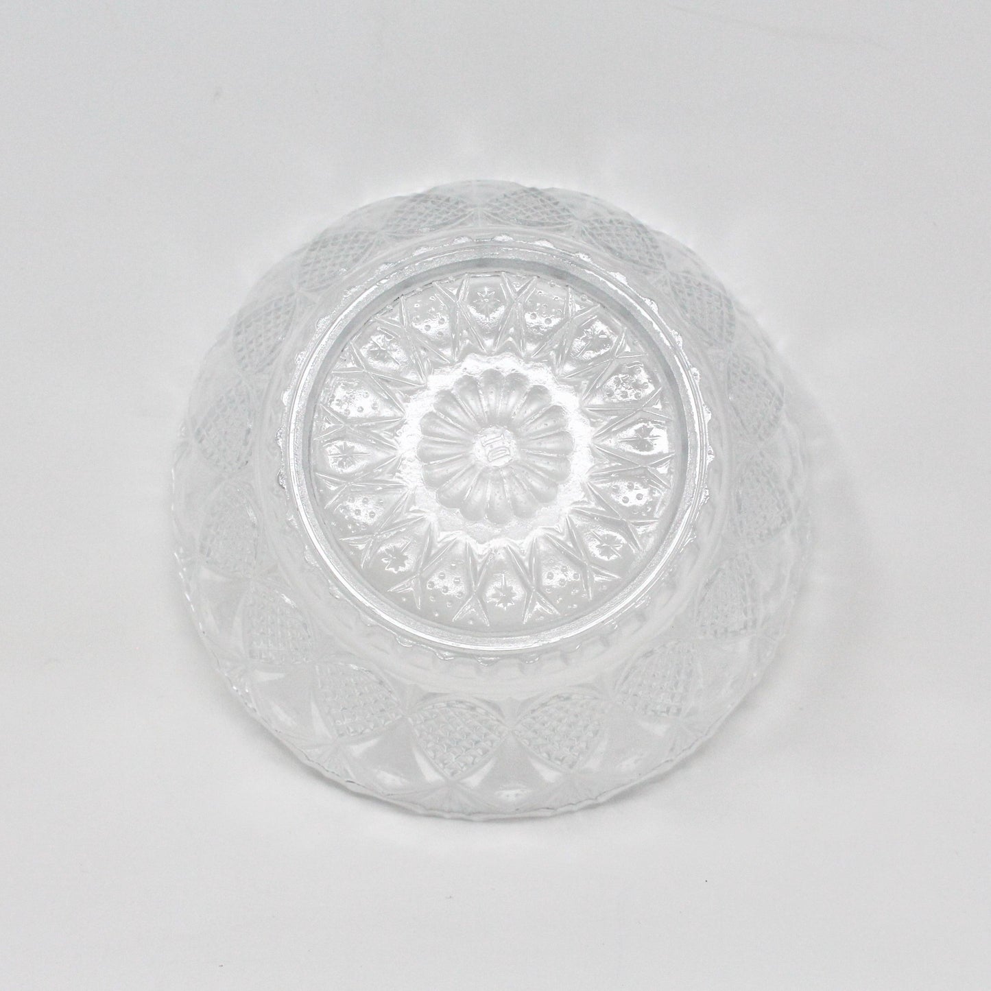 Fruit/Dessert Bowls, Pineapple Fan Clear Pattern, Set of 4