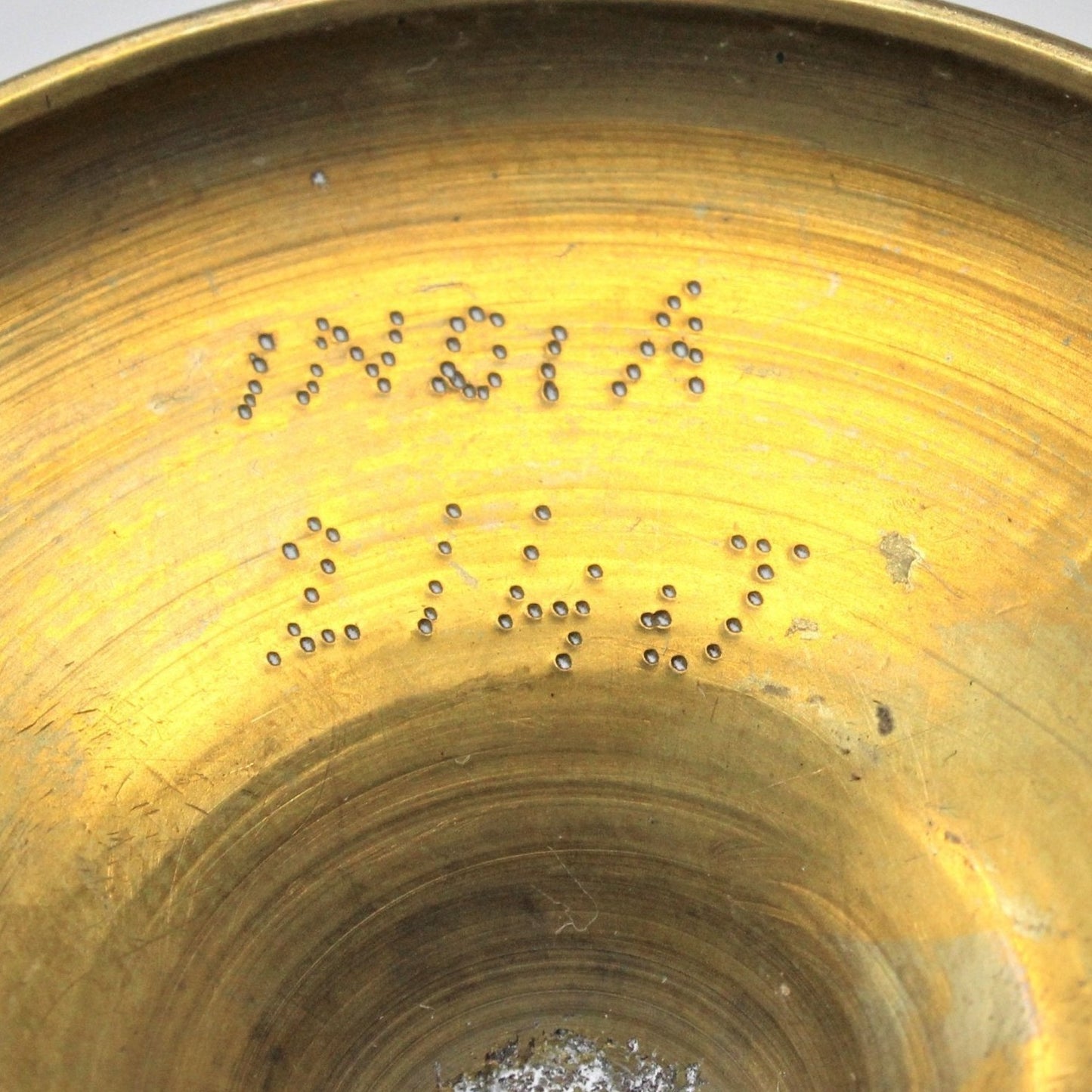 Candle Holders, Indian Brass, Hand Carved Floral, Set of 2, Vintage