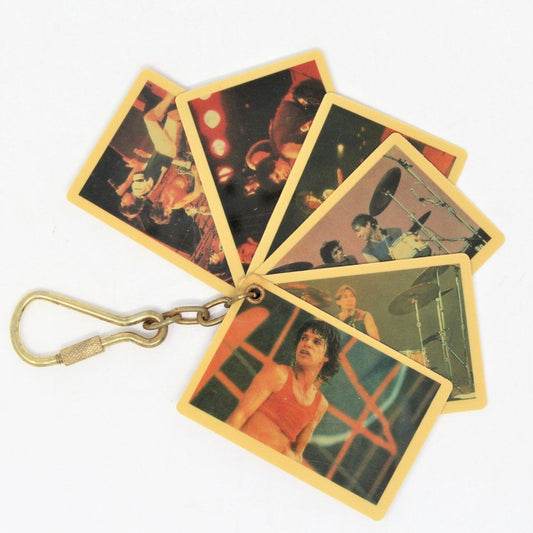 Keychain, Rolling Stones, Photo Key Chain 1983, Vintage, NOS