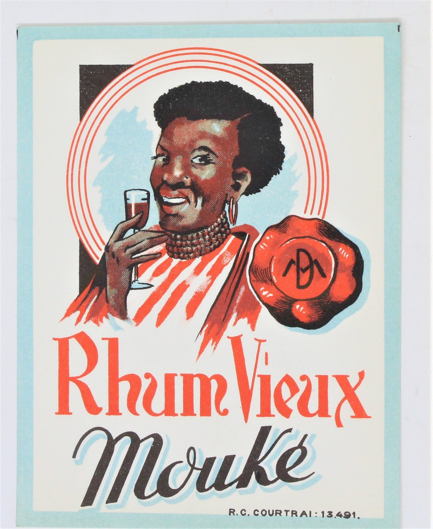 Rum Labels, Martinique Rhum, Set of 4, NOS, Vintage