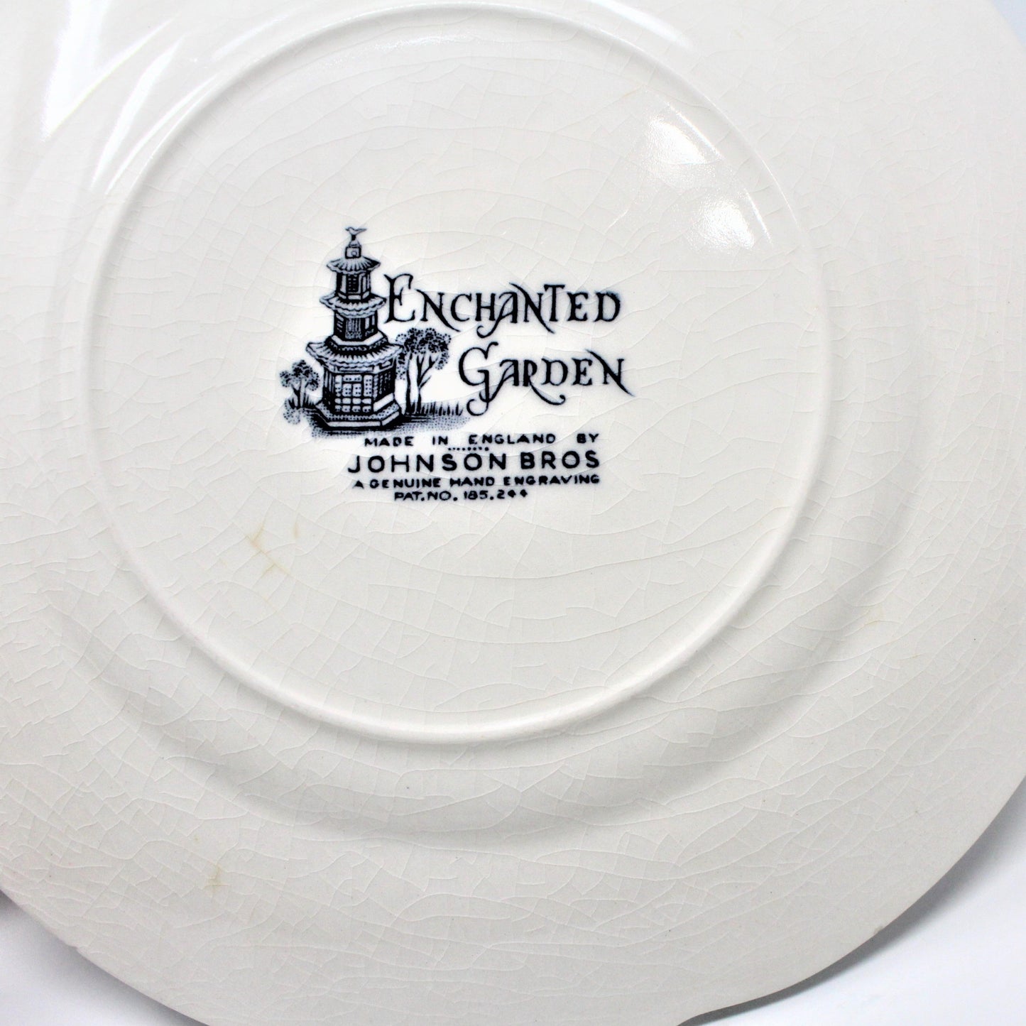 Bread & Butter Plates, Johnson Bros, Enchanted Garden, Vintage England, Set of 6