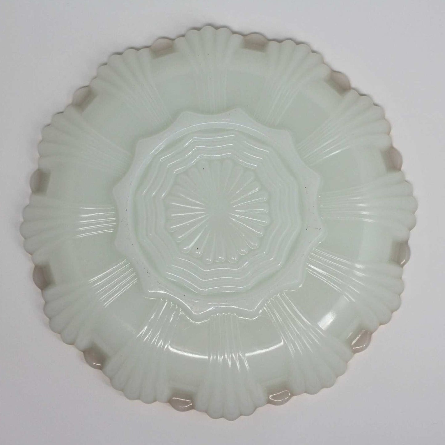 Divided Relish Dish, Lusterware Rim, Anchor Hocking, Fire King, Vintage