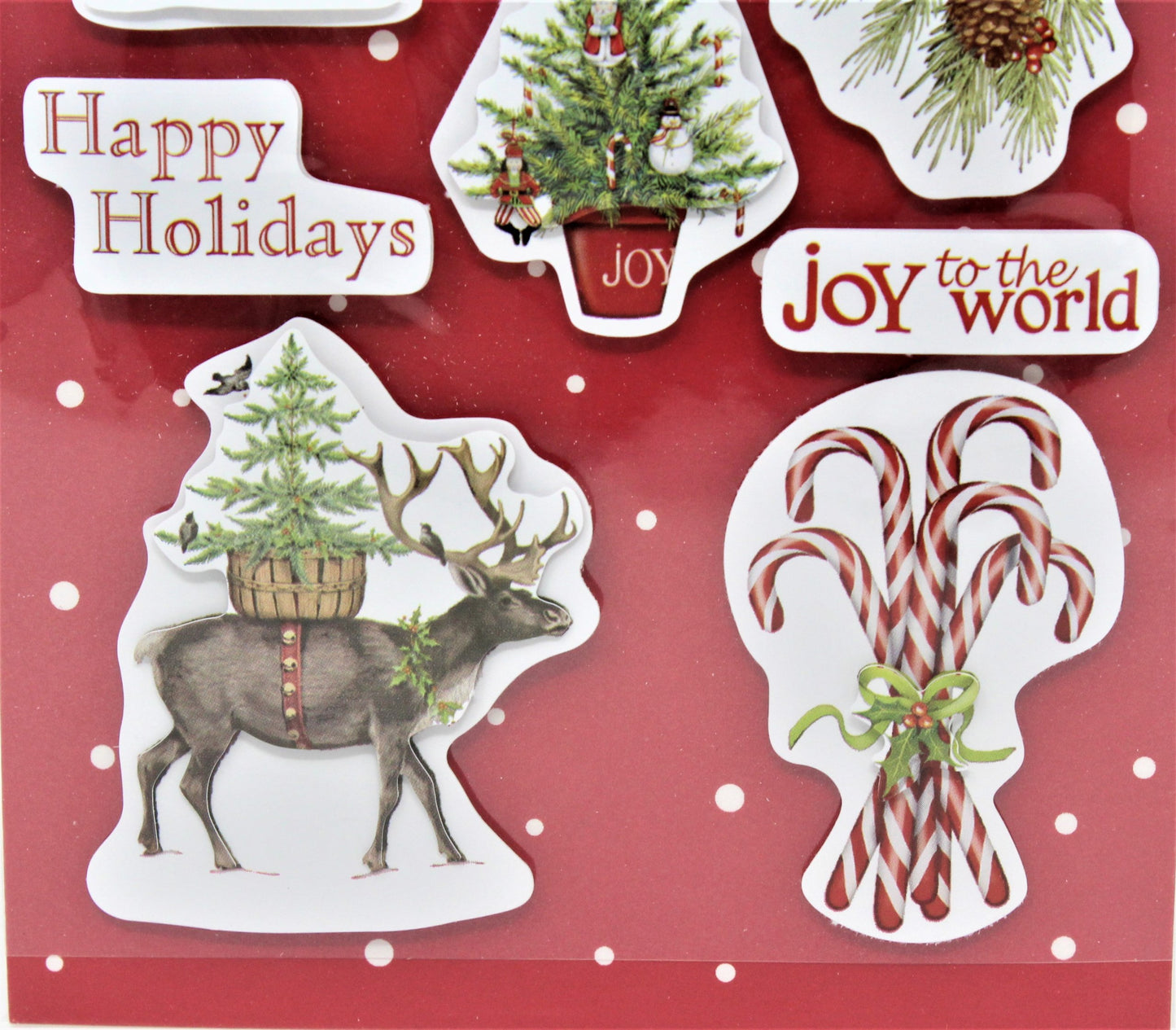 Stickers, Studio 18, Happy Holidays, Dimensional, Unopened, 2010