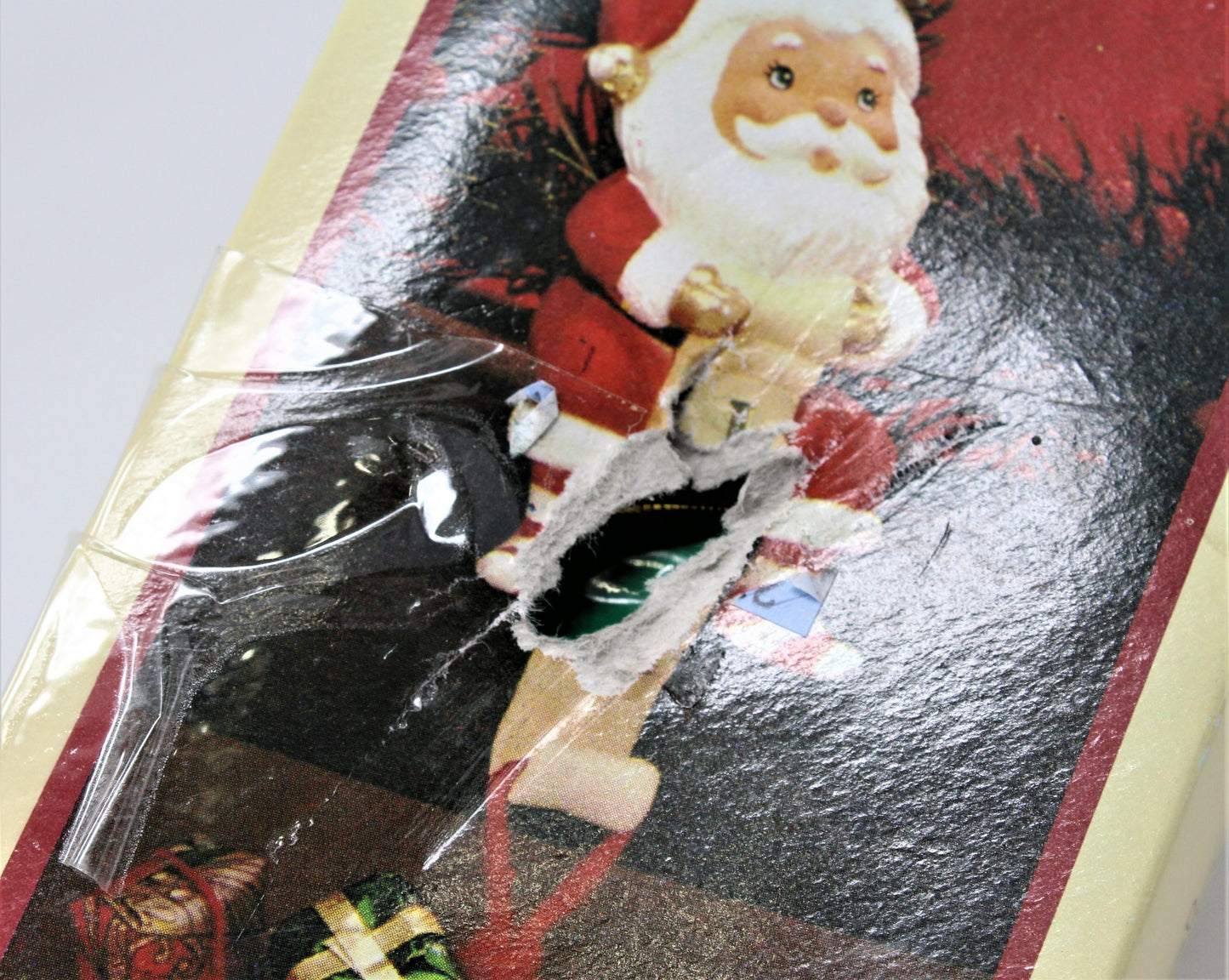 Stocking Hanger, Russ Berrie 4660, Santa Joy, Vintage, Hong Kong