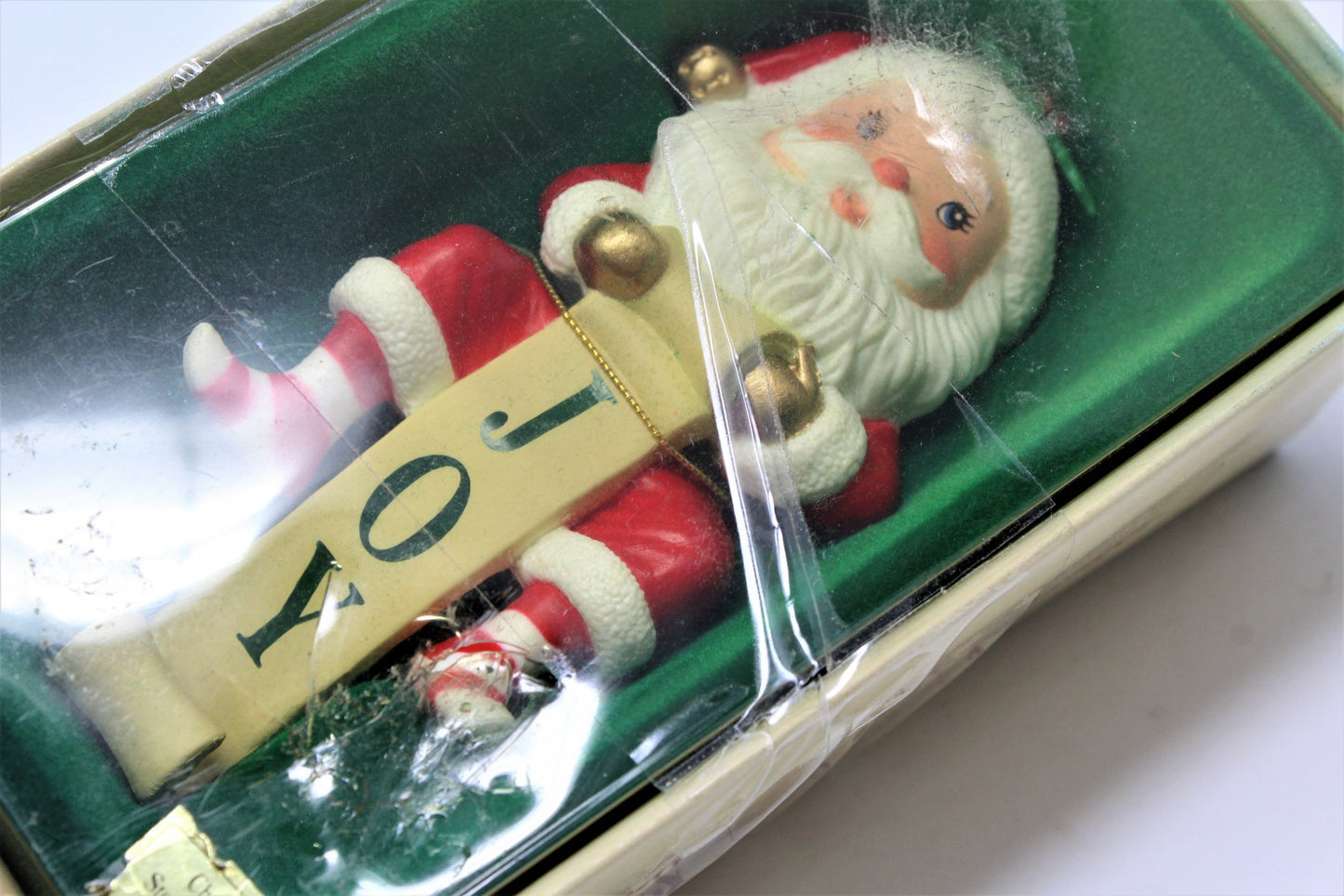 Stocking Hanger, Russ Berrie 4660, Santa Joy, Vintage, Hong Kong
