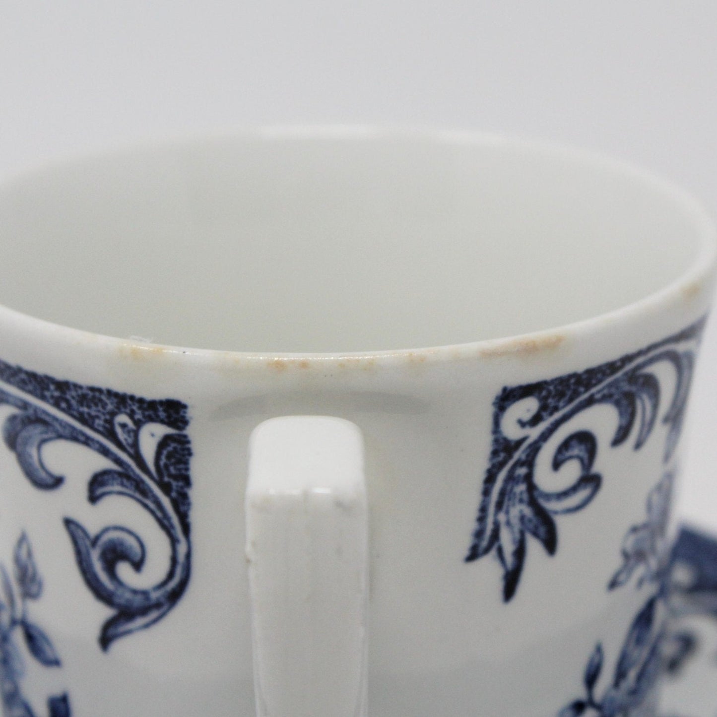 Coffee Cup and Saucer, J&G Meakin, Avondale Blue, Ironstone, Set of 2, Vintage