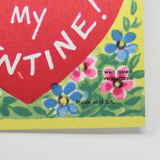 Greeting Card / Valentine's Day Card, Disney's Peter Pan, Unused, Vintage