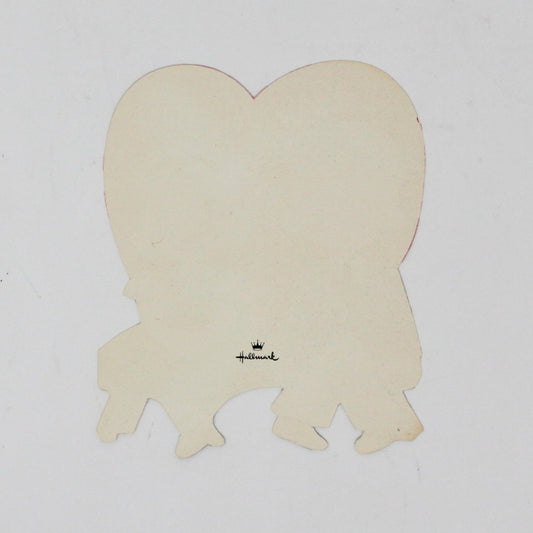 Greeting Card / Valentine's Day Card, Boy & Girl Sitting, Hallmark, Unused, Vintage