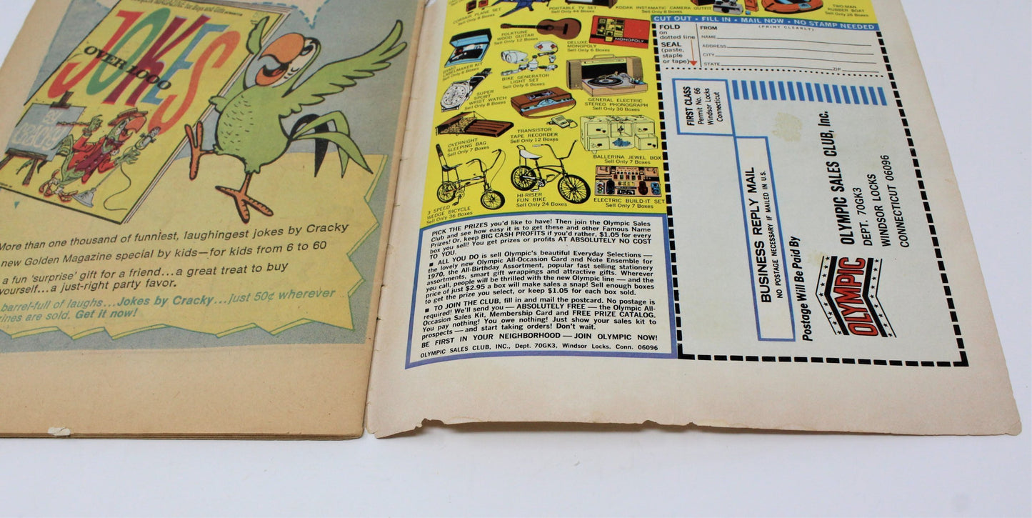 Comic Book, Gold Key, Bugs Bunny & Yosemite Sam #129, Vintage 1970