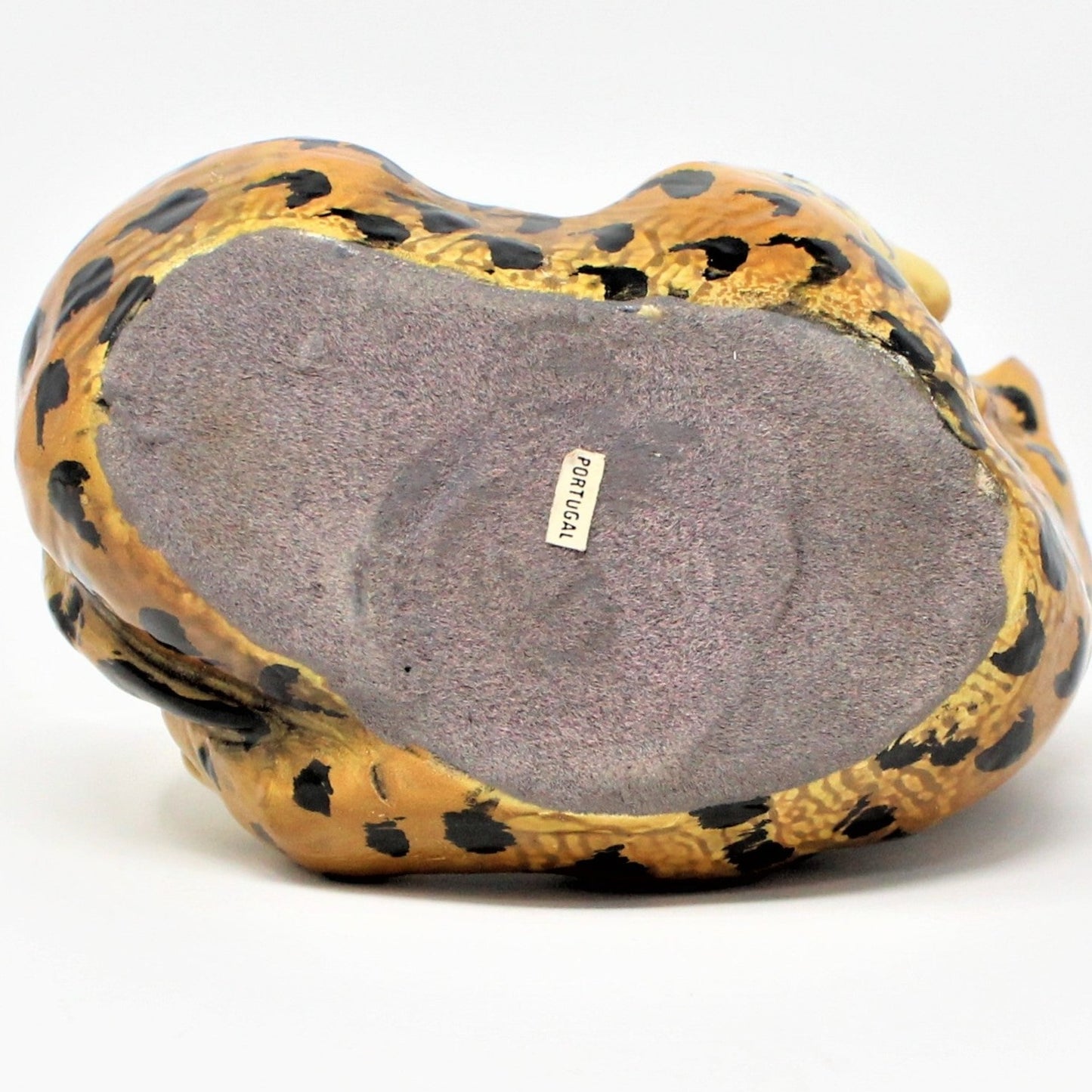 Sculpture, Leopard /Cheetah Cub, Portugal Ceramic, Vintage, SOLD