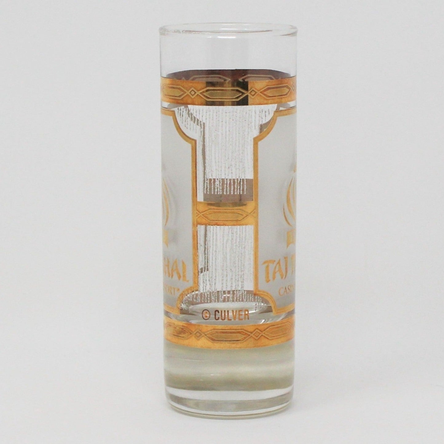 Shot Glass, Culver, Trump Taj Mahal Casino, 22KT Gold, Vintage, SOLD