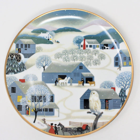 Decorative Plate, Betsey Bates, Christmas Silent Night, Annual Plate, Vintage 1979