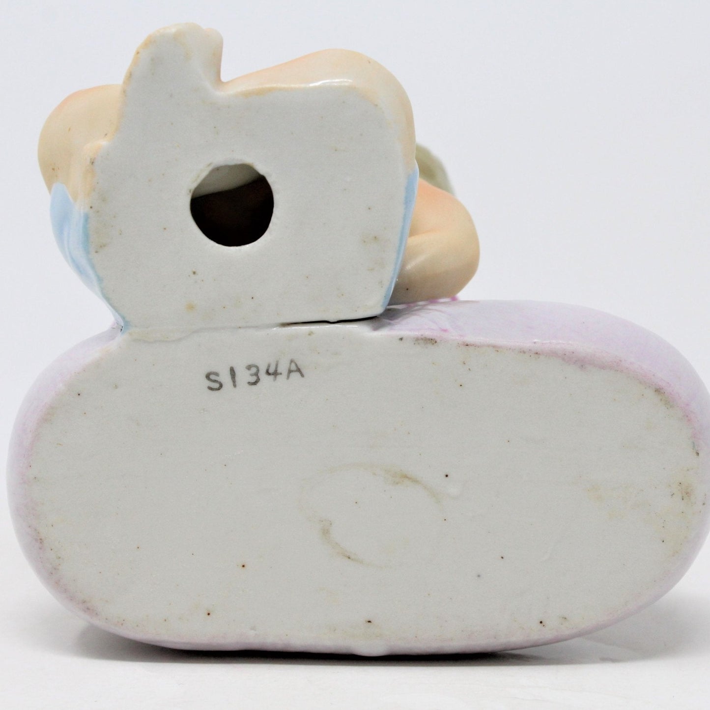 Planter / Baby Nursery, Napco Hand Painted Baby Bootee, Porcelain, Vintage