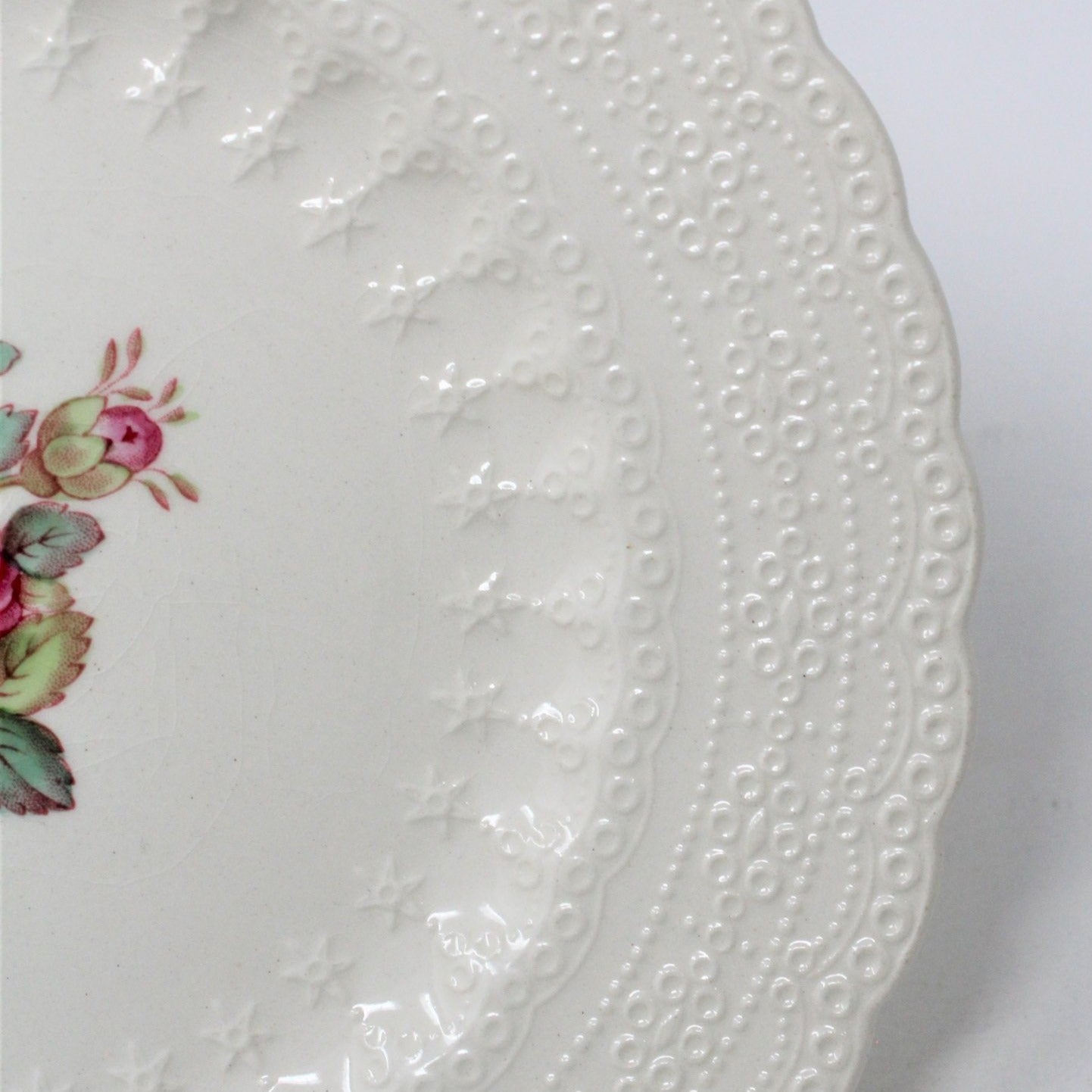 Bread & Butter Plates, Spode Copeland, Billingsley Rose, Vintage