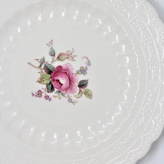 Dessert / Salad Plates, Spode Copeland, Billingsley Rose, Earthenware, English Vintage