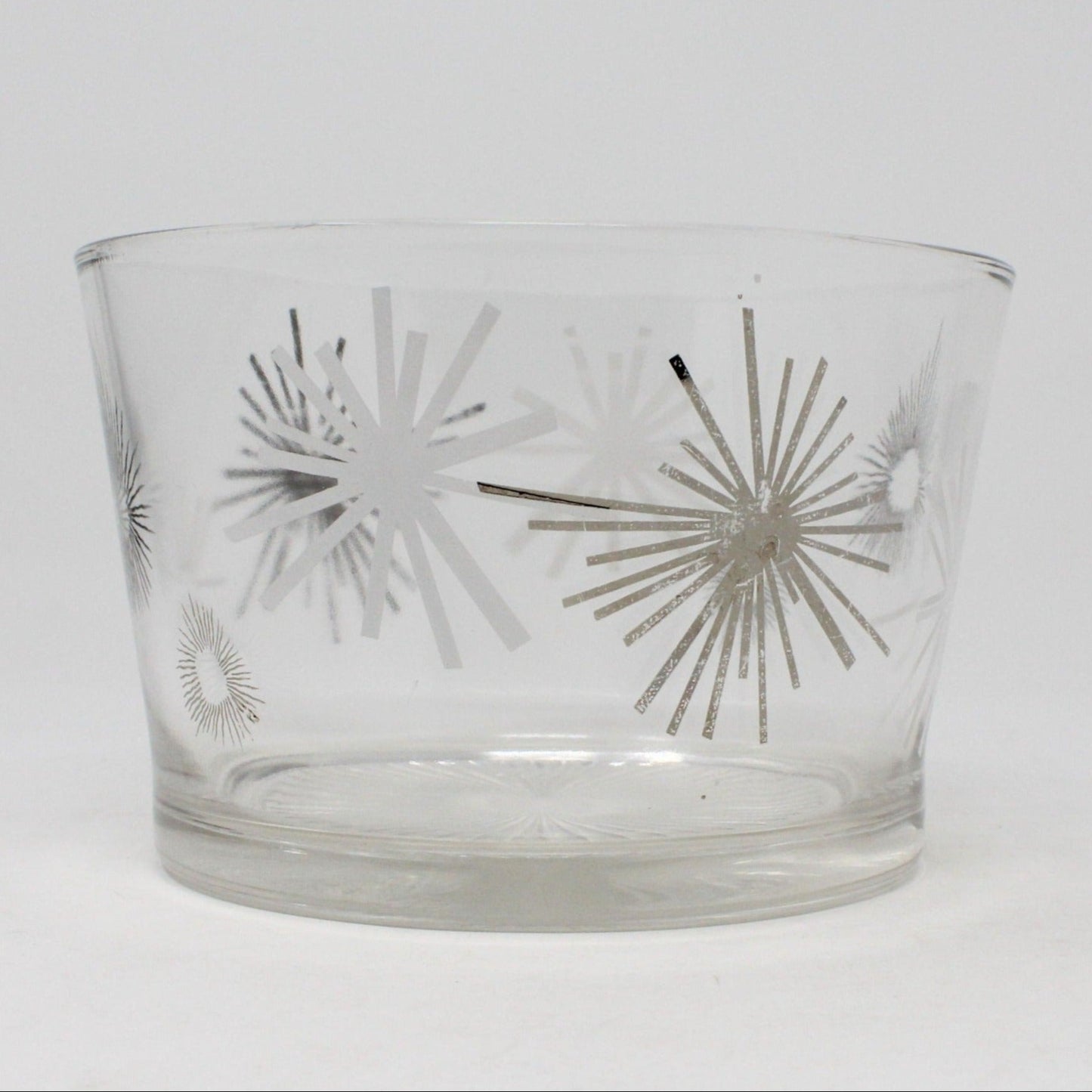MCM Ice Bowl by Russel Wright, Atomic Starburst Design. Mid Century Barware