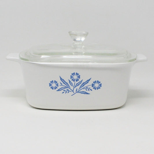 Casserole w/Lid, Corning, Cornflower Blue, 1.5 QT, Vintage, SOLD