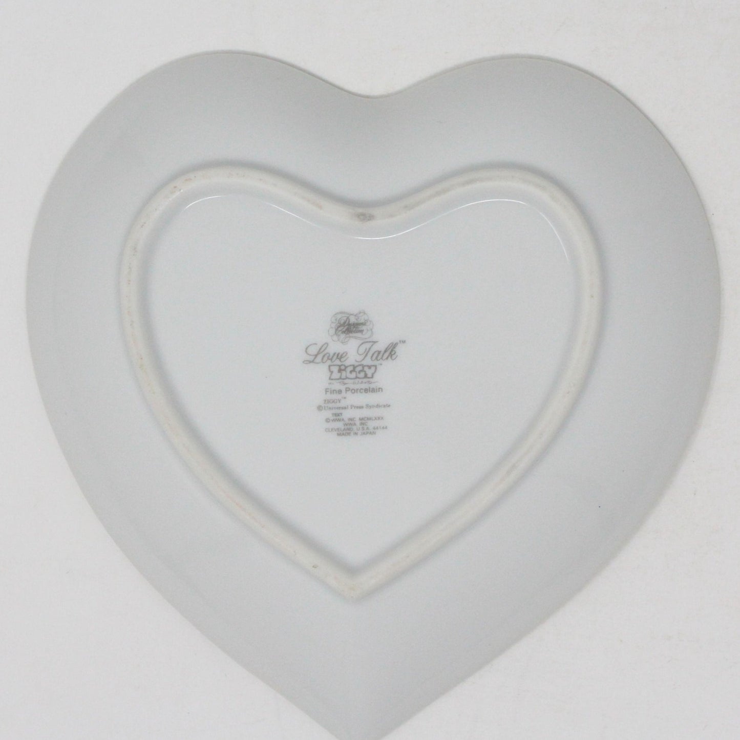 Trinket Dish, Ziggy Heart Shaped Dish, Sharing is Caring, 1980, Vintage, SOLD