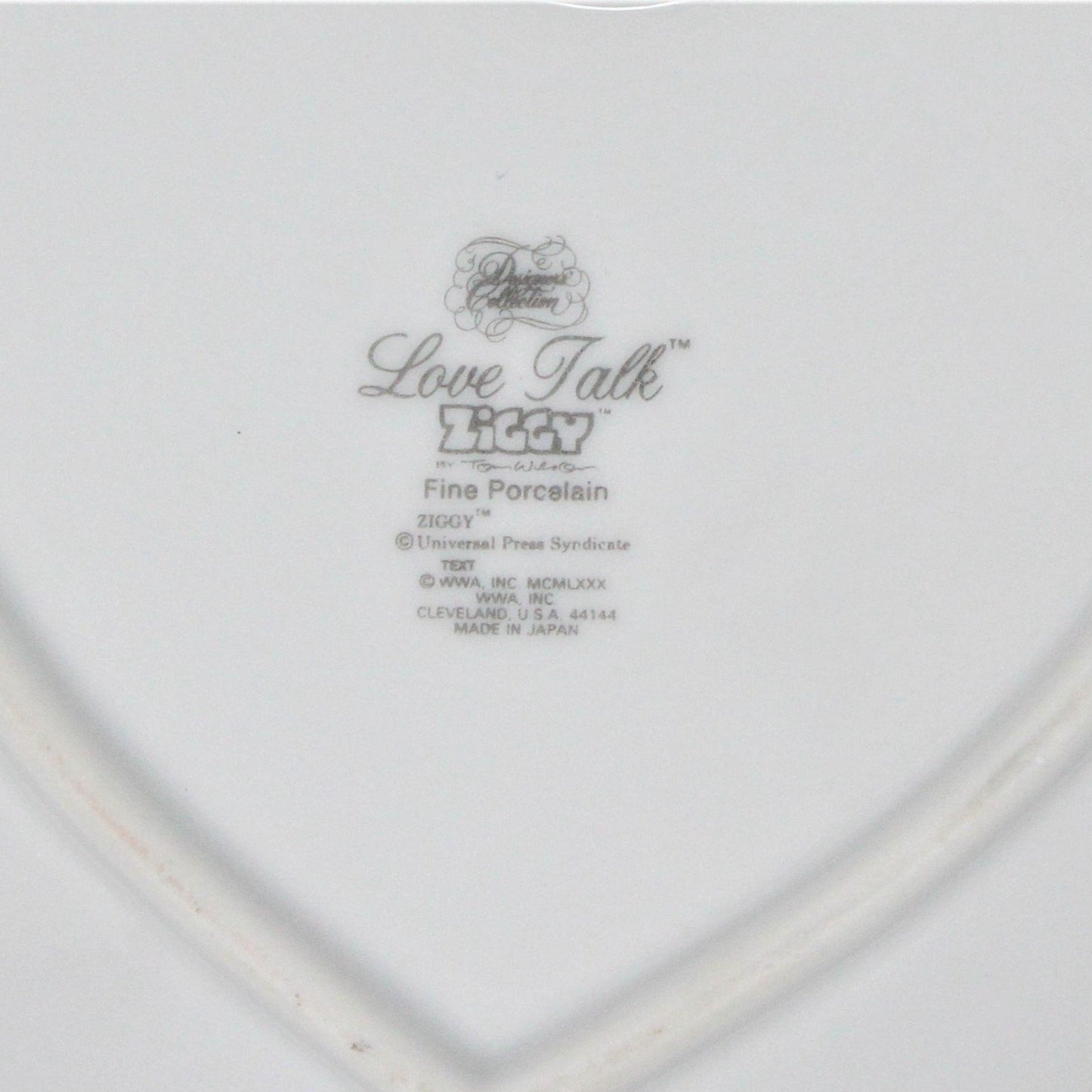 Trinket Dish, Ziggy Heart Shaped Dish, Sharing is Caring, 1980, Vintage, SOLD