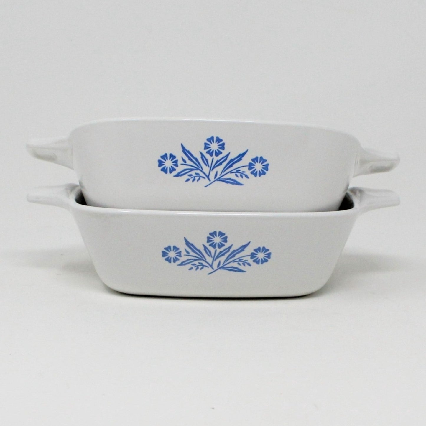 Casserole, Corning, Cornflower Blue Petite Pan, P-41-B, Set of 2, Vintage