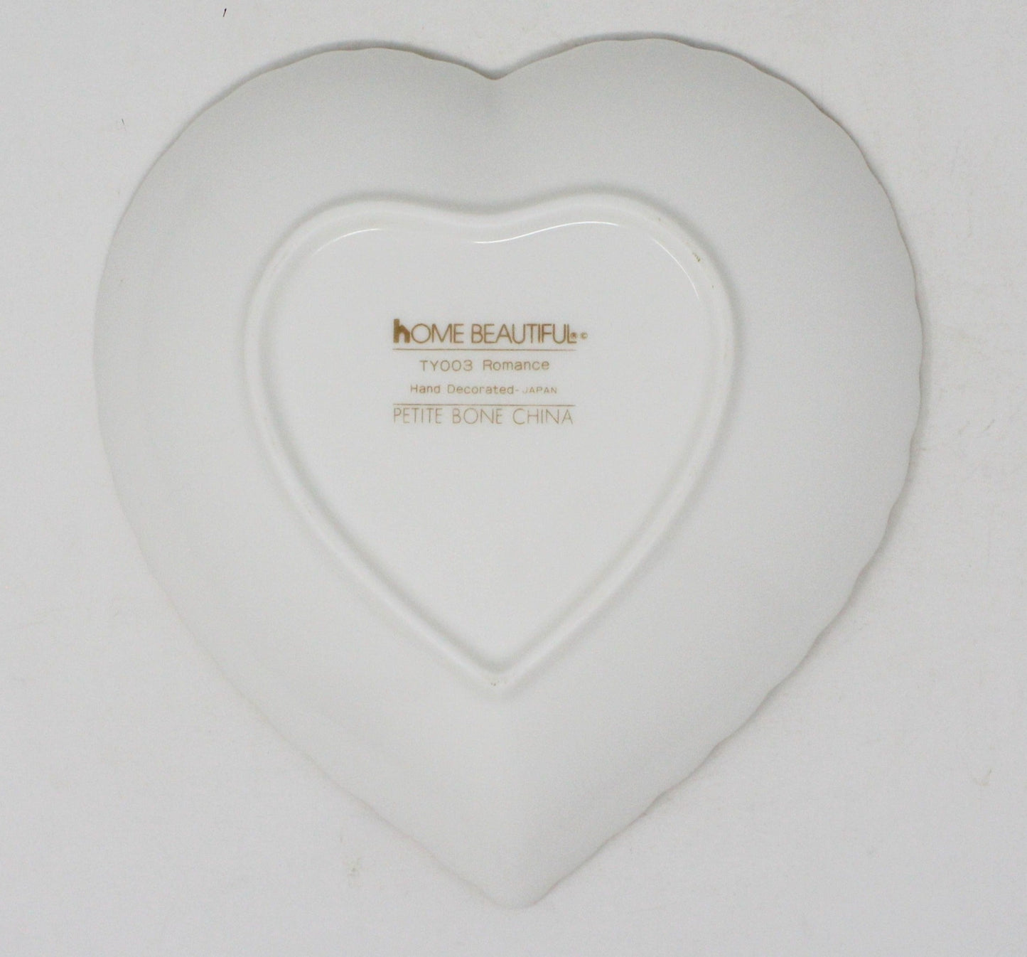 Trinket Dish, Mikasa, Heart Shaped Bone China Dish, Vintage