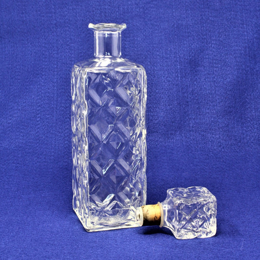 Decanter with Stopper, Seagram's 7 Crown, Diamonds, Thatcher, Vintage 1962