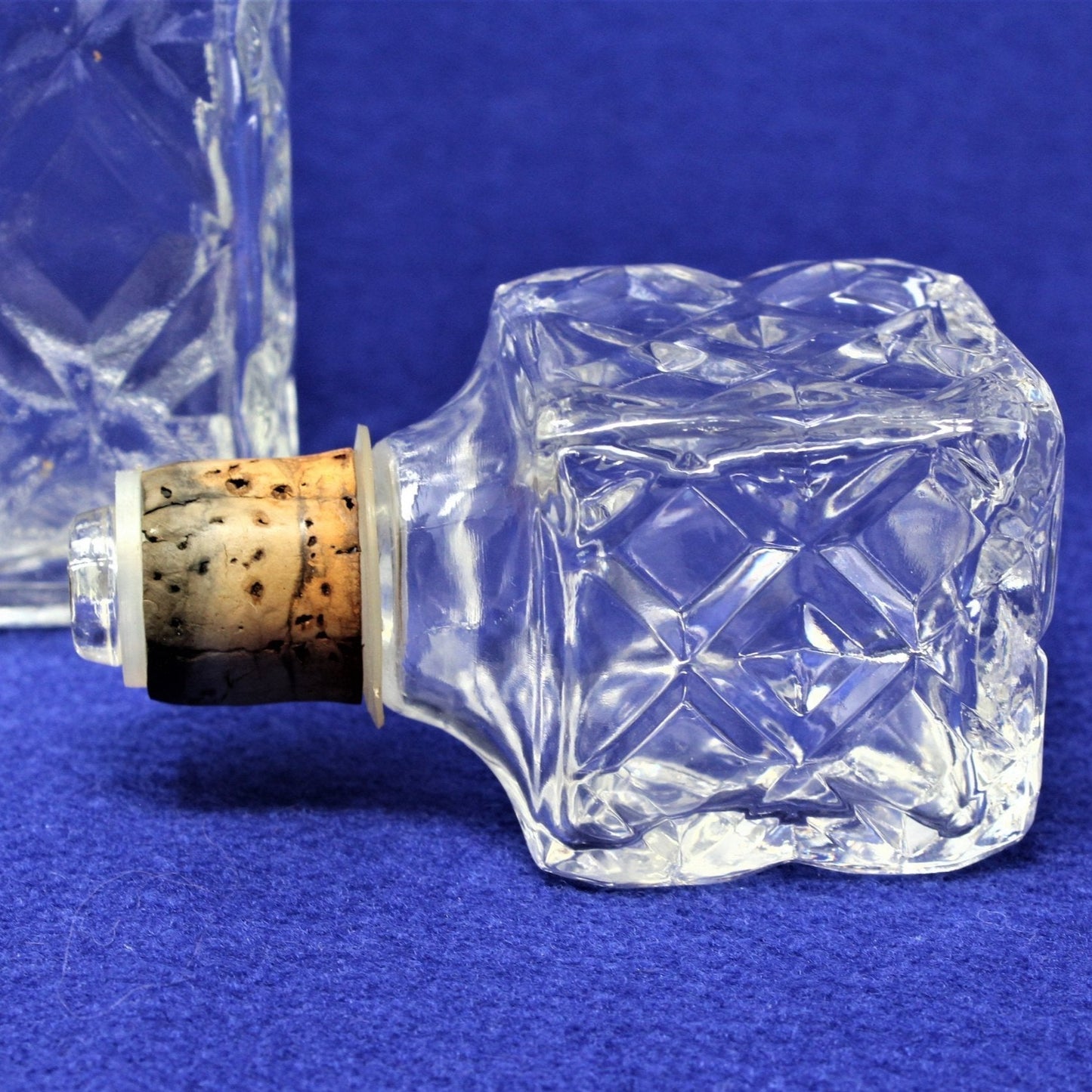 Decanter with Stopper, Seagram's 7 Crown, Diamonds, Thatcher, Vintage 1962