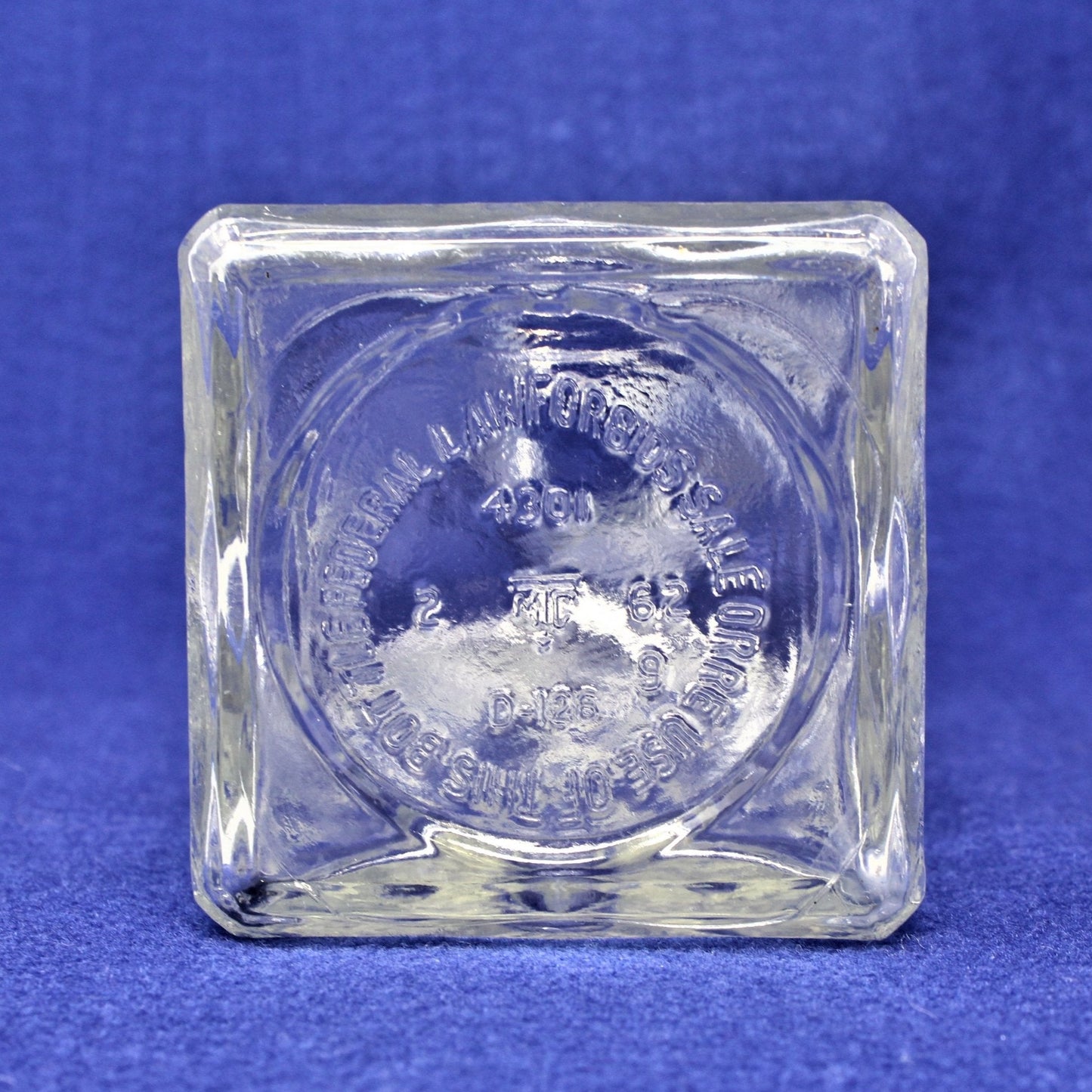 Decanter with Stopper, Seagram's 7 Crown, Diamonds, Thatcher, Vintage 1962