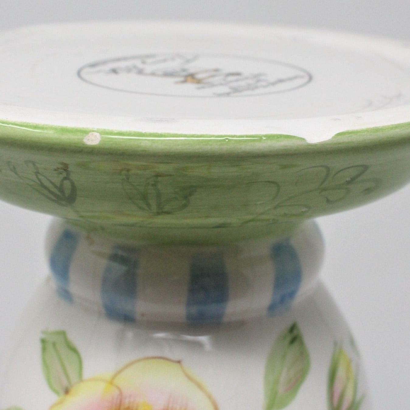 Vase, FTD, Tracy Porter Design, Pastel Florals, Ceramic, 2001