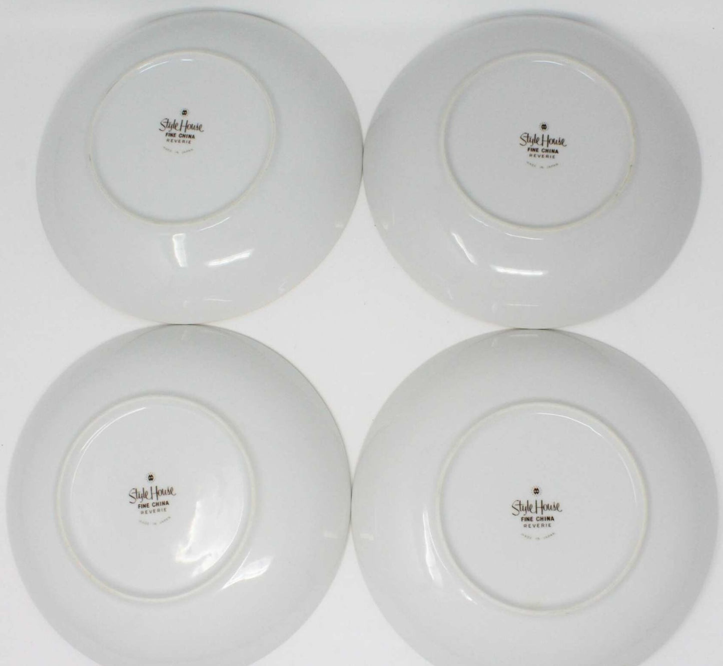 Soup / Salad Bowls, Style House, Reverie, Pink Roses, Set of 4, Vintage