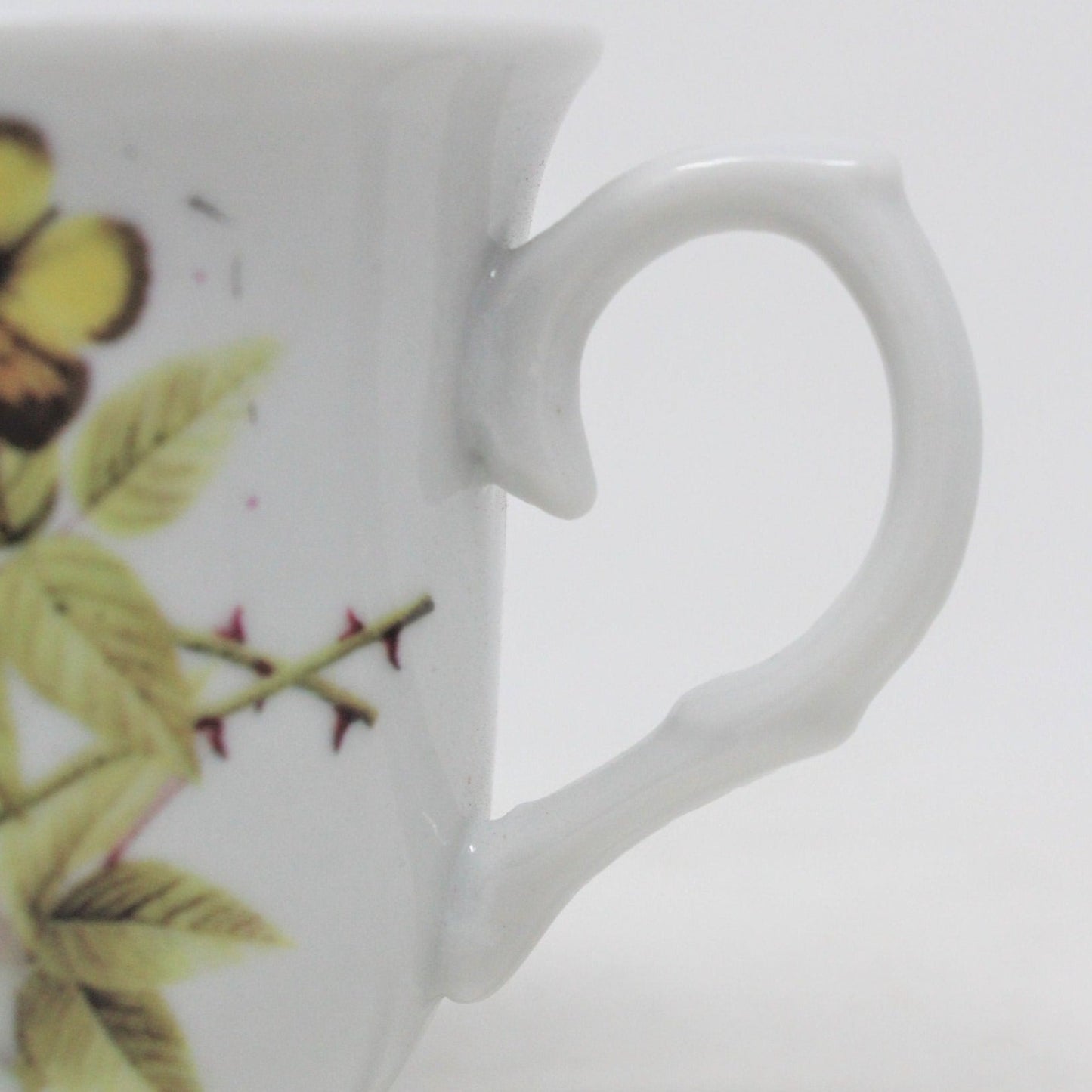 Teacup and Saucer, Pink & Peach Roses, Porcelain