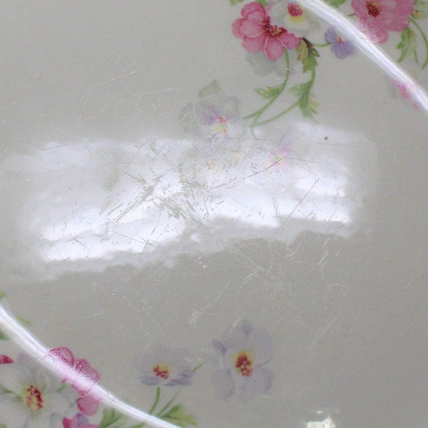 Serving Platter, Homer Laughlin, Virginia Rose, VR-128 Fluffy Rose, Vintage