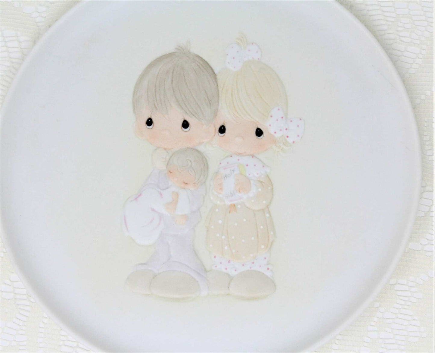 Decorative Plate, Enesco, Precious Moments, Rejoicing With You, Vintage 1981, SOLD