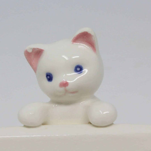 Cracker Server, Avon, Ceramic Basket with Kittens, Vintage