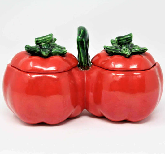 Condiment Set, Ucagco, Tomatoes, Japan, Vintage, SOLD