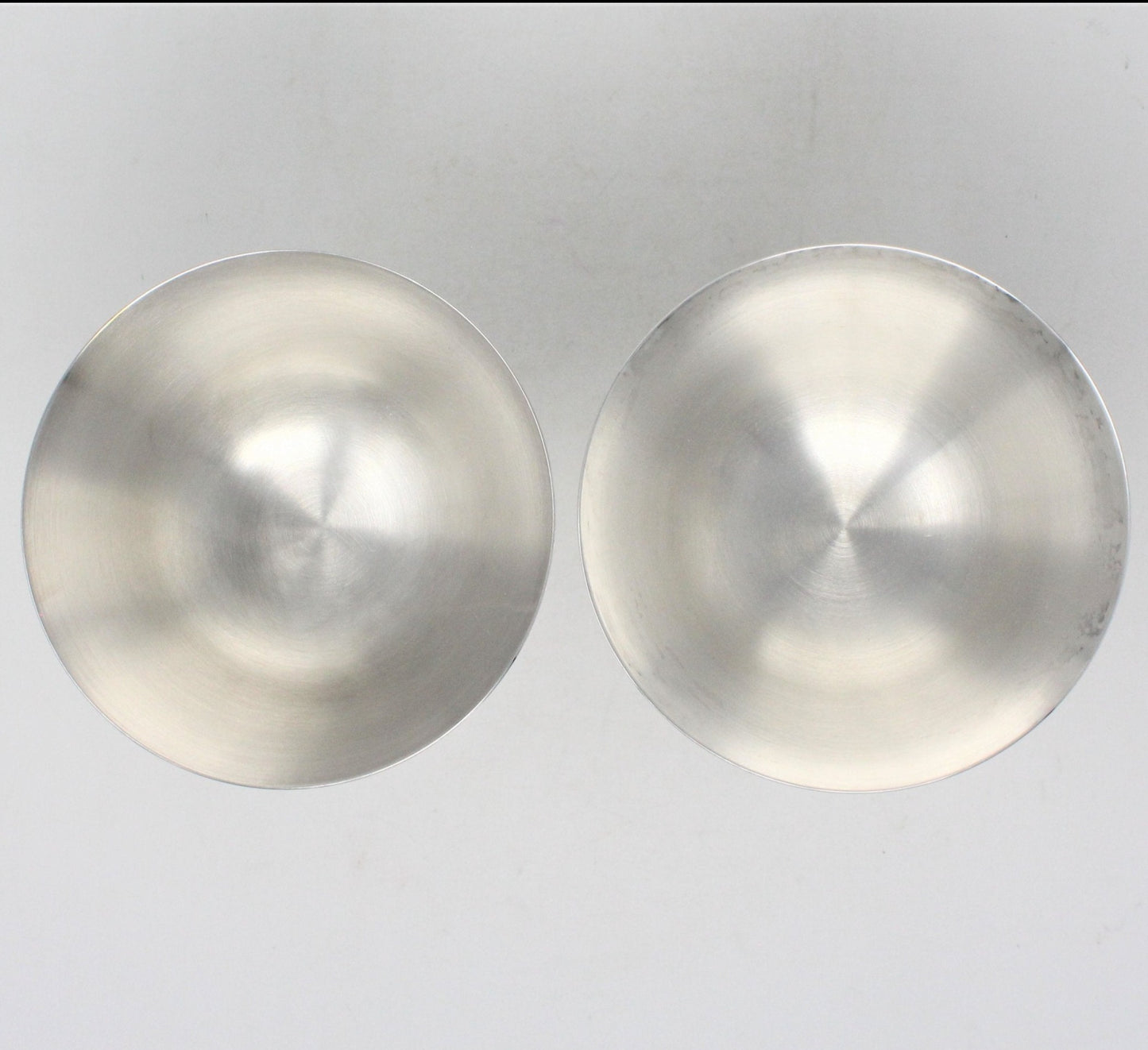Champagne Coupe, Salem China, Silverplate, Set of 2, Vintage