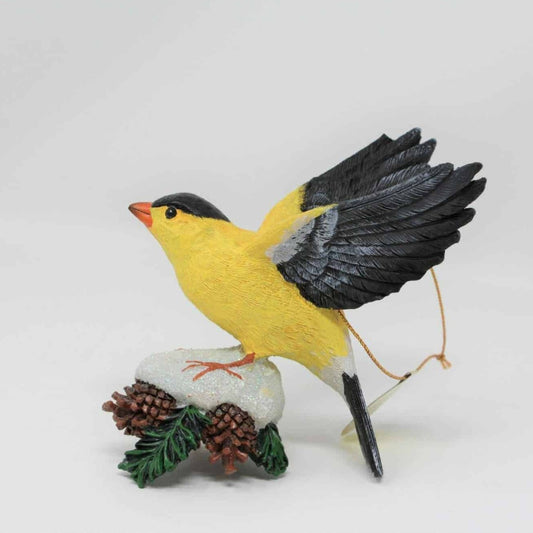 Ornaments, Danbury Mint Songbird Collection, Goldfinch, 2004